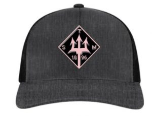 Grey Black Hat / Pink Logo