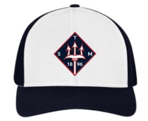 Navy White Hat – Red-White-Blue Logo